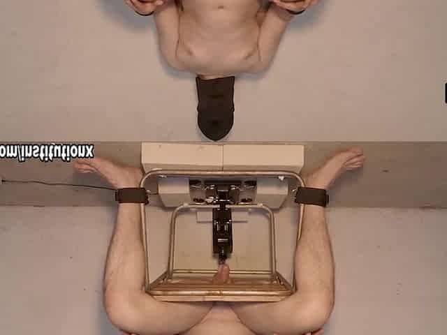 Restrained For Ruthless Prostate Milking Procedure