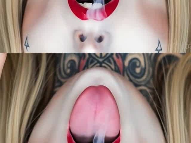 Smoke Fetish Smokin' Beauty Red Lipstick Ai Video