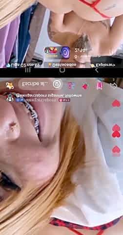 Blonde Venezuelan Lets Her Boyfriend Fuck Her Live While Doing a Tiktok Live
