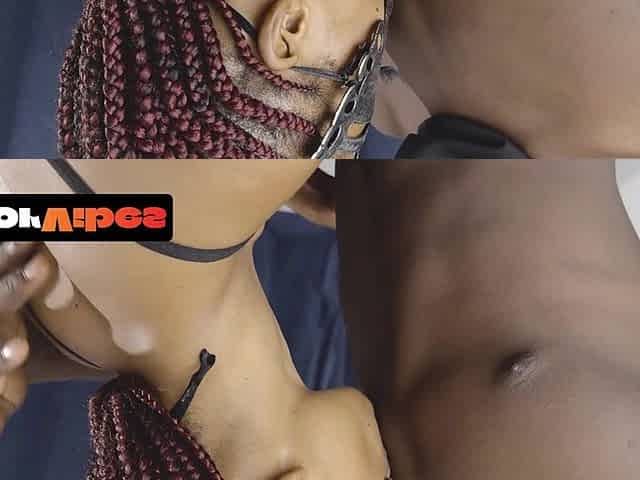 Ebony Babe Sucks and Fucks Lucky Dude