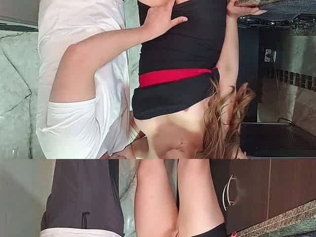 Sexy MILF Latin Neighbor Seduces Me in Dress and I Penetrate Her Missionary with Leg up