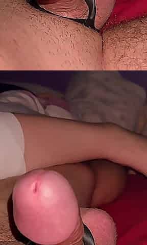 Real Amateur Housewife Handjob Cumshot Sex Footfetish