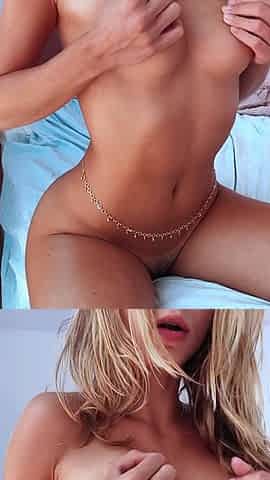 Blonde babe scarlet solo webcam