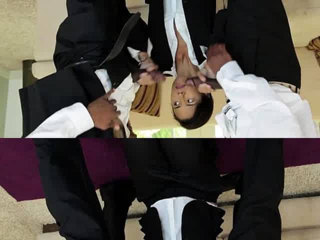 Hugeass slut analdestroyed by 2 BBCs