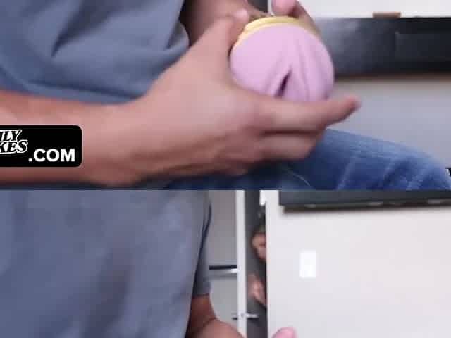 Sultry Stepsister Sneaks In Stepbros Room To Fuck Him