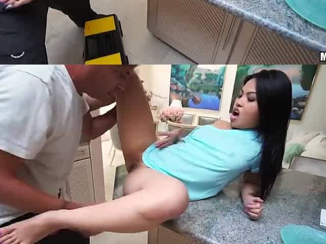 Cindy Starfall And Petite Cindy - Petite Asian Stuffed With Cock