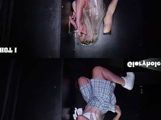 Bambi Blitz Drains Strangers Blind at Her 1st Gloryhole
