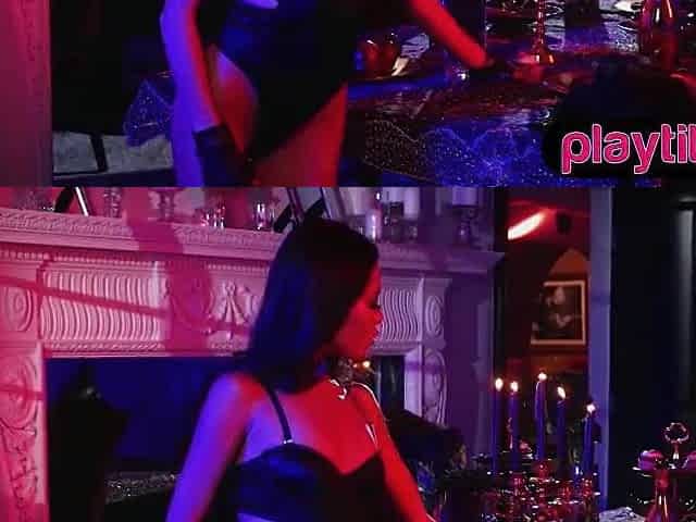 Slim marvelous Vietnamese gal undresses and displays merry petite bazookas