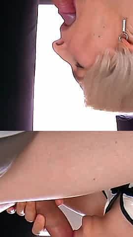 A Homemade, Amateur Blowjob with a Blonde Girl