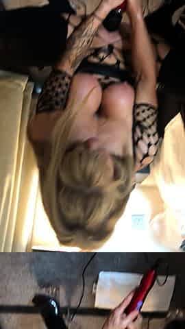 Amateur blond girl with big boobs getting fucked