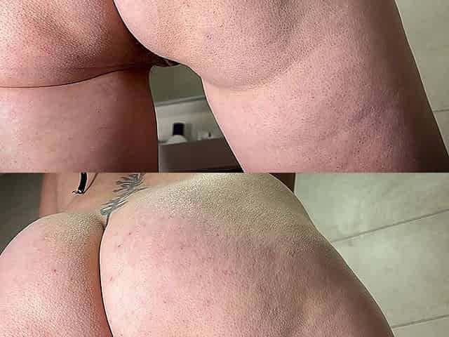 Perverted Friction on the Table and Shaking Orgasms While at Home Alone