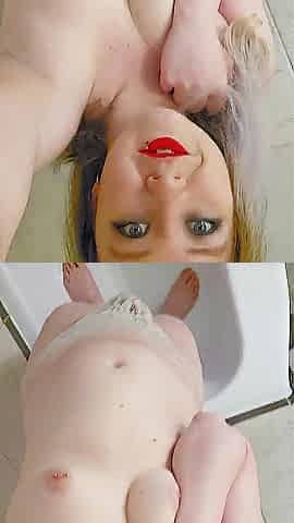 Jerking off My Girlcock with My Pee Wet Pants
