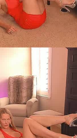 Stripper Heels Tight Dress Gape Ass