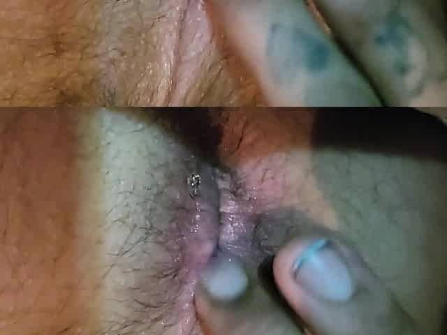 Anal fingering tease