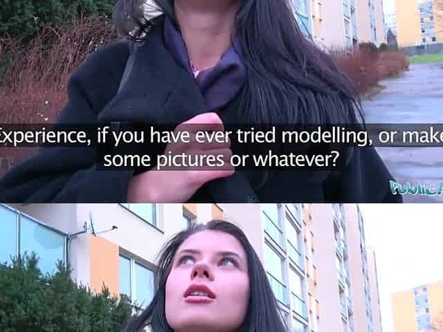 Public Agent Large penis screws hawt Russians consummate body for money