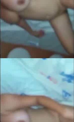 Married woman having sex out of a cock rubber with 2 males.