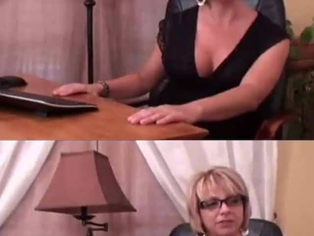 Cute Nerdy Gal in glasses Footjob 41