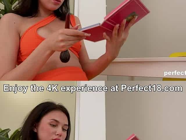 Katy Zachry pampering her Tight Pussy for Perfect18