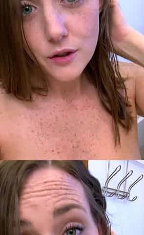 Cute amateur brunette naughty in solo jerking show on camera