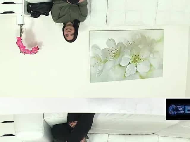 Curvy AMATEUR shows off her LARGE BUTT in advance of being DRILLED on the casting daybed - CZECH XXX