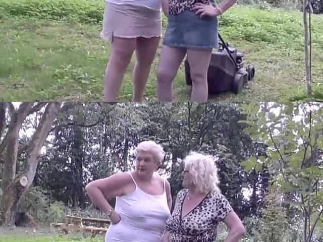 I was walking in the woods the other day, and there she was, the lady of the house, no bra, no panties