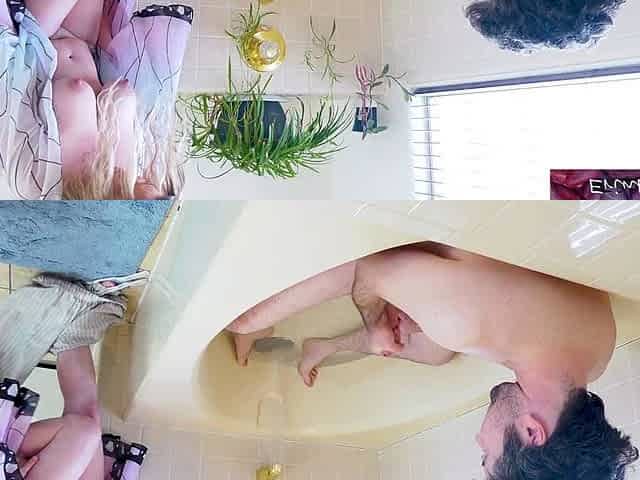 Fucking my stepmother in the bath