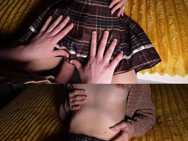 Roommate's GF: Please Tear My Tights and Then My Vagina