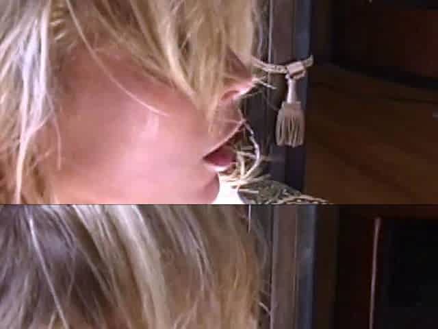 Blonde Euro babe sucks a hardcore dick
