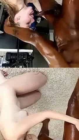 She suck like a whore white trash used by black man