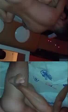I left the cuckold at home in chastity and went to have sex with 2 of his allies.