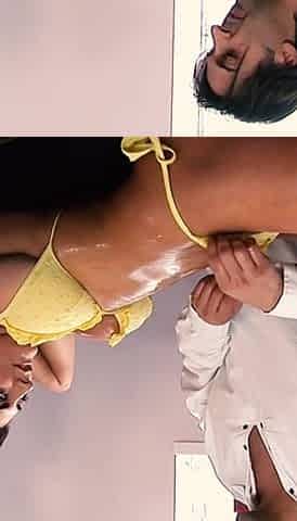 Big-titted Twins Kat and Kit Lee Soap up Horny John, Fuck and Eat His Load