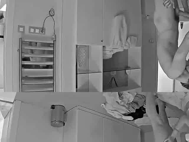 naked in the bathroom with the roommate a next roommate came in both suck dick but only one fuck