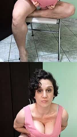 Busty curly brunette with big boobs fucks on couch