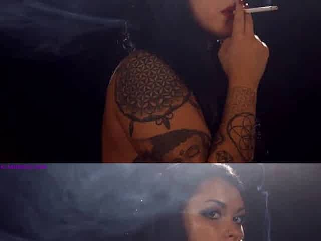 Sasha M smoking