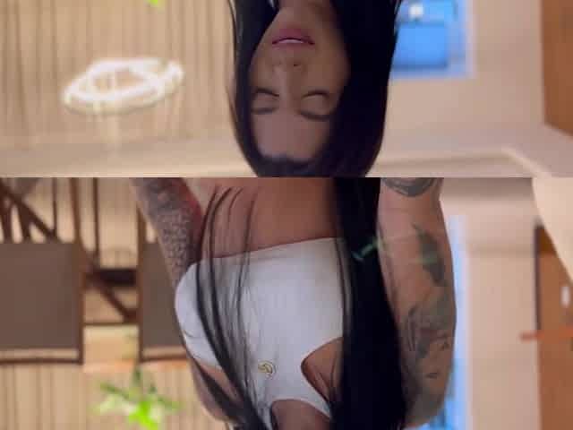 Hot slutty Latina with huge tits and ass POV fuck using toys