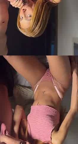 My nymphomaniac and greedy neighbour took me to her room and gave me a oral-job on my biggest jock.