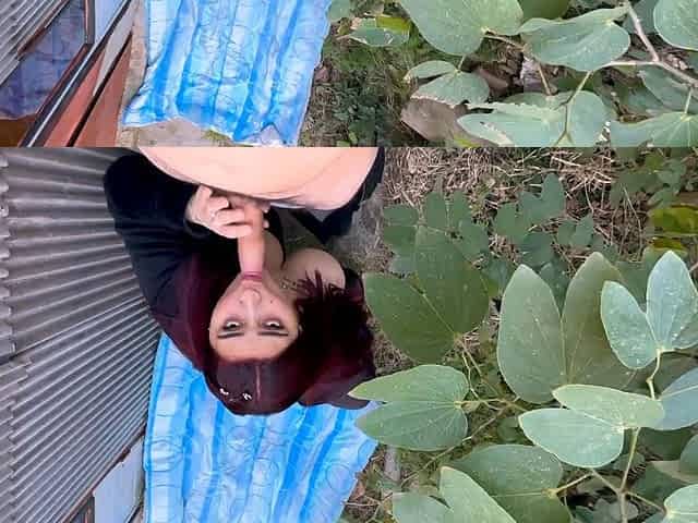 Redhead Ass Penetrated in a Forest