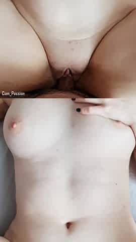 Hot Quickie with Cum on My Hot Belly!
