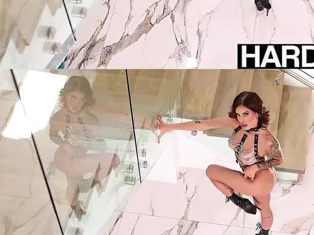 HARDX - Breasty Brunette hair Jesse Pony Takes GIANT Schlong Unfathomable in Her Greedy Butt