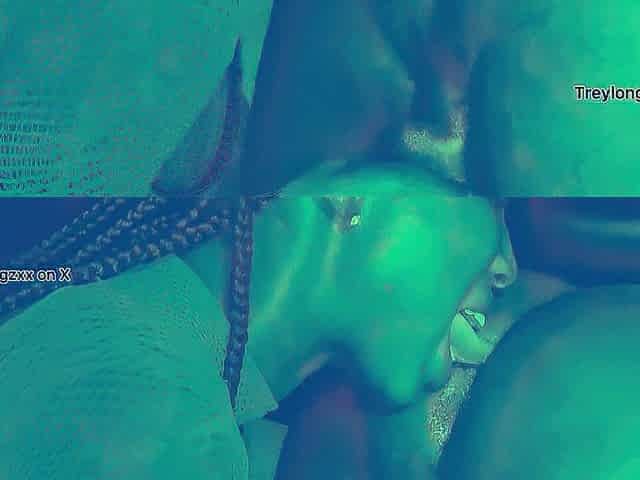 Curvy black angel eats butt and strokes bbc simultaneously