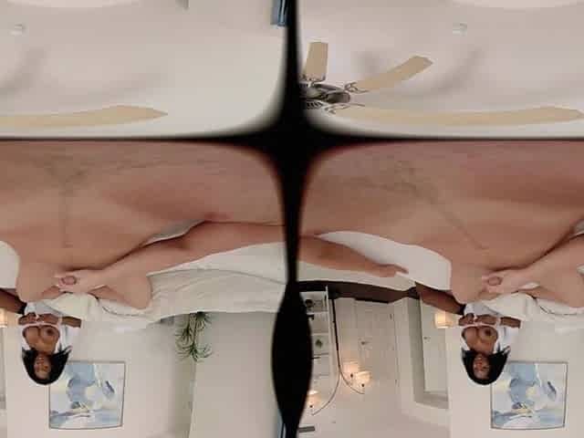 FORBVR - Large Tits Ebony Maid Amari Anne Cleans This Knob With Her Throat And Snatch In POV