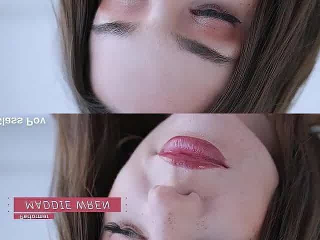 Brunette hair Sweetheart Maddie Wren Enjoys Cum-tastic Pounding and Facial