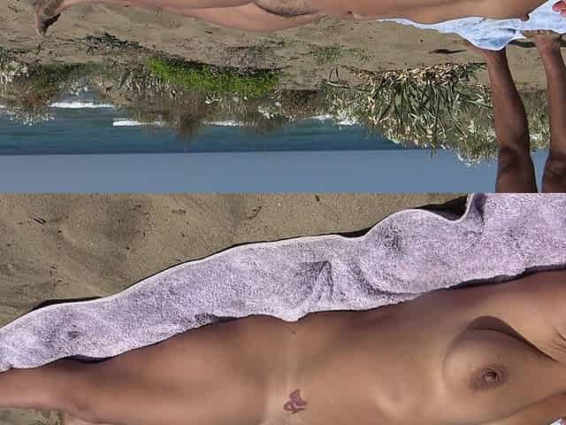 Hairy Mature Cuckold Wife Loves Sucking Big on the Beach in France