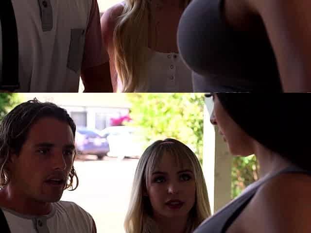 Big tits teacher fucked by younger guy