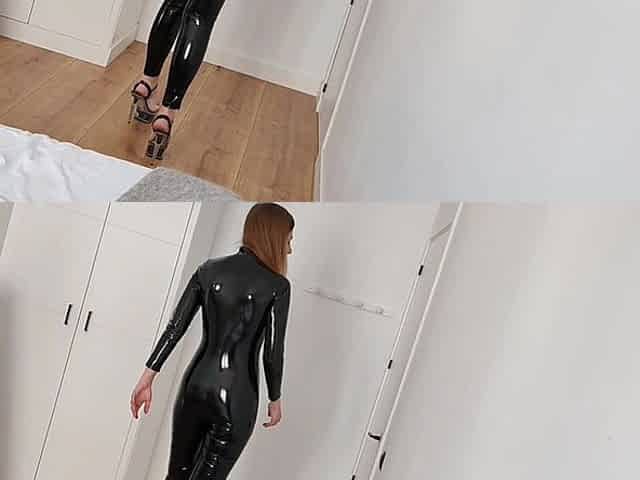 Alice Maze MILF Public Leather Shiny Fetish CEI Pussy Juicy
