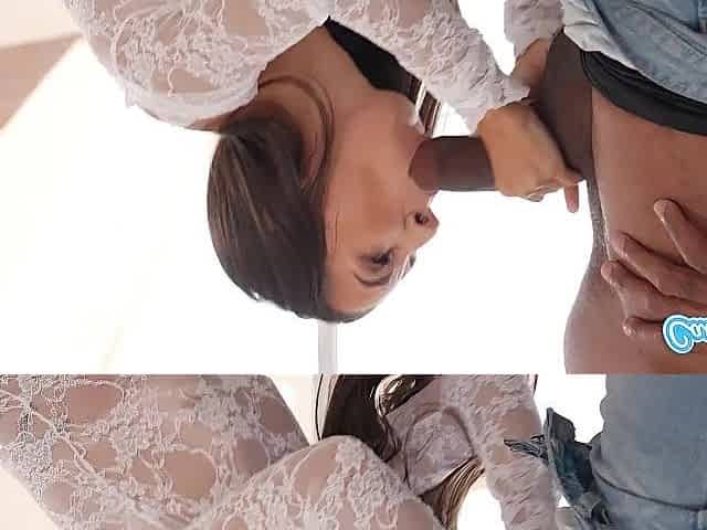 Small Brunette hair mother I'd like to fuck Likes Riding Her BF`s Large Ebony Knob - BBC Defiance