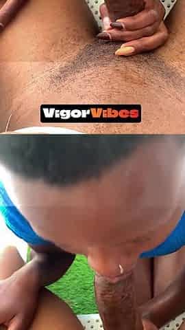 Shy Oral job on the Balcony