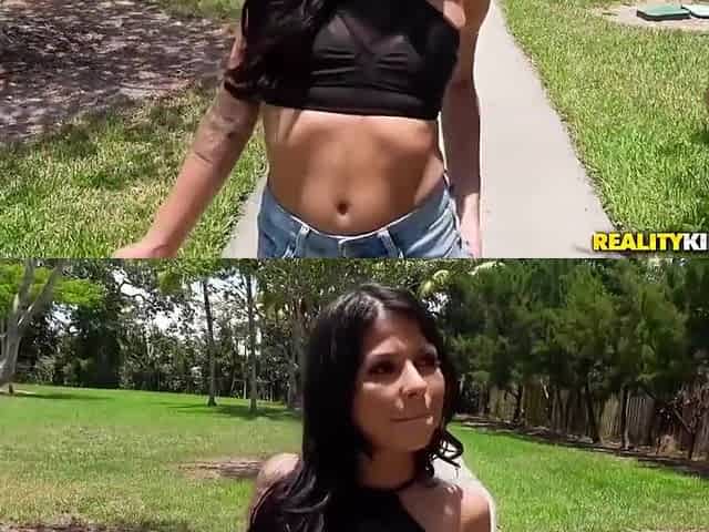 Tiny Tits Latina Sadie Rubs Her Cunt And Rides A Big Dick Like Mad With Sadie Pop