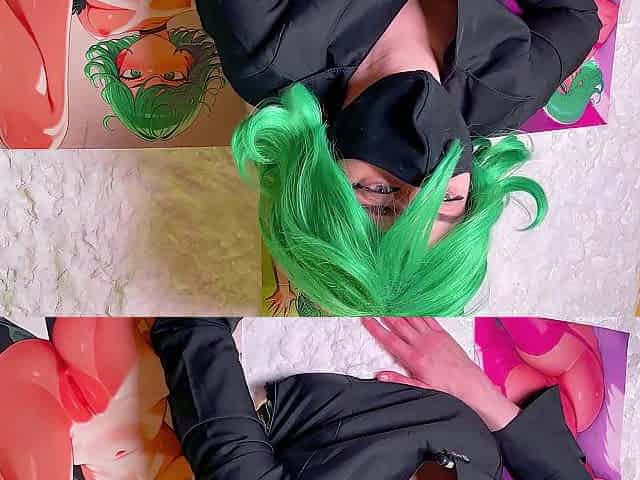 Tatsumaki Stuck in Wall Cosplay - Cunt Filled with Creampie