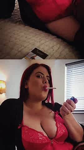 Scarlett smoking